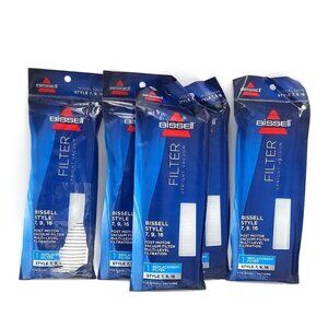 Bissell Style 7 9 16  Vacuum Replacement Filters-Lot of 5-See Pics for Models
